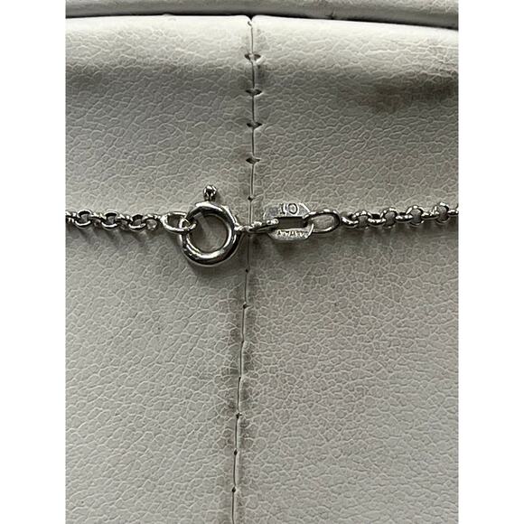 Sterling Silver 925 Filigree Scrollwork Spinner Pendant Fidget Chain Necklace - Picture 4 of 8